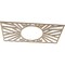 Ekena Millwork Hoover Wood Fretwork Pierced Ceiling Medallion, Hickory, 34"W x 17"H x 12 5/8"ID x 3/8"T CMWP34X17X0375HOHI - alternate 5